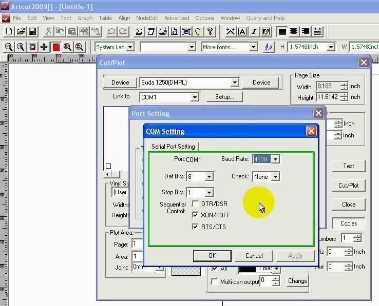 ARTCUT 2009 Vinyl Cutting Plotter Software For Sign Making