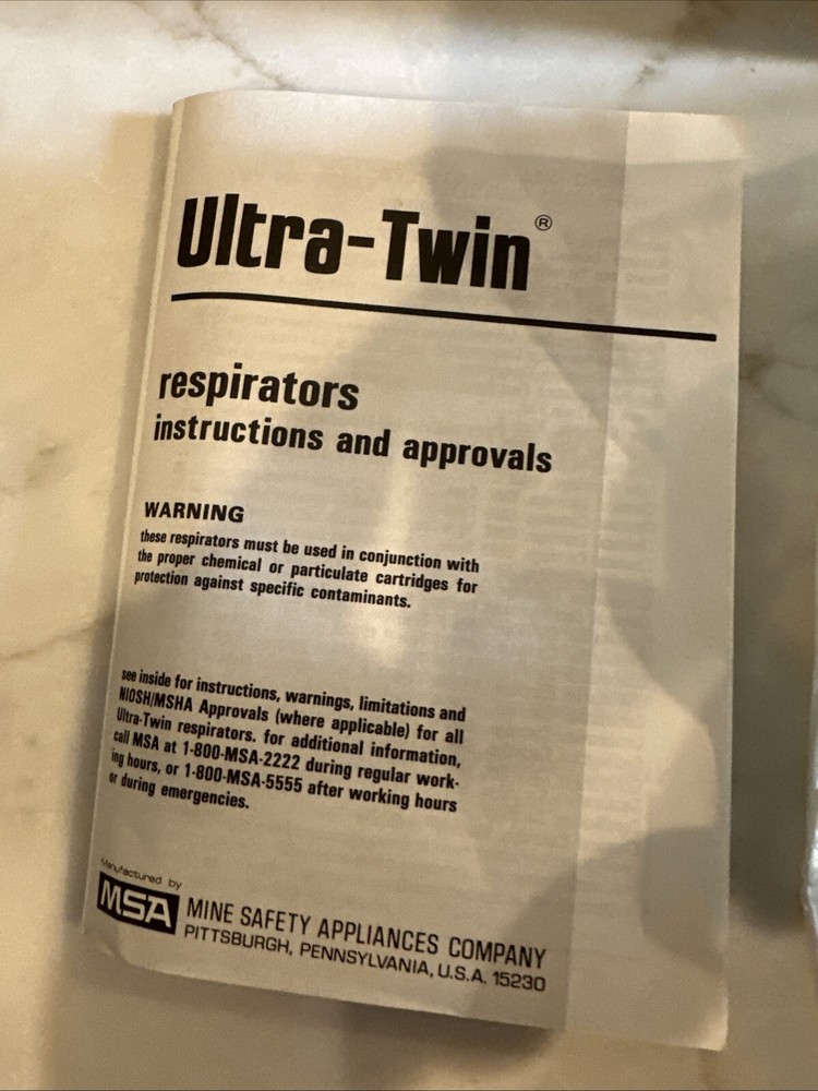 Msa ULTRA TWIN RSPIRATOR FACEPIECE 804170 SMALL