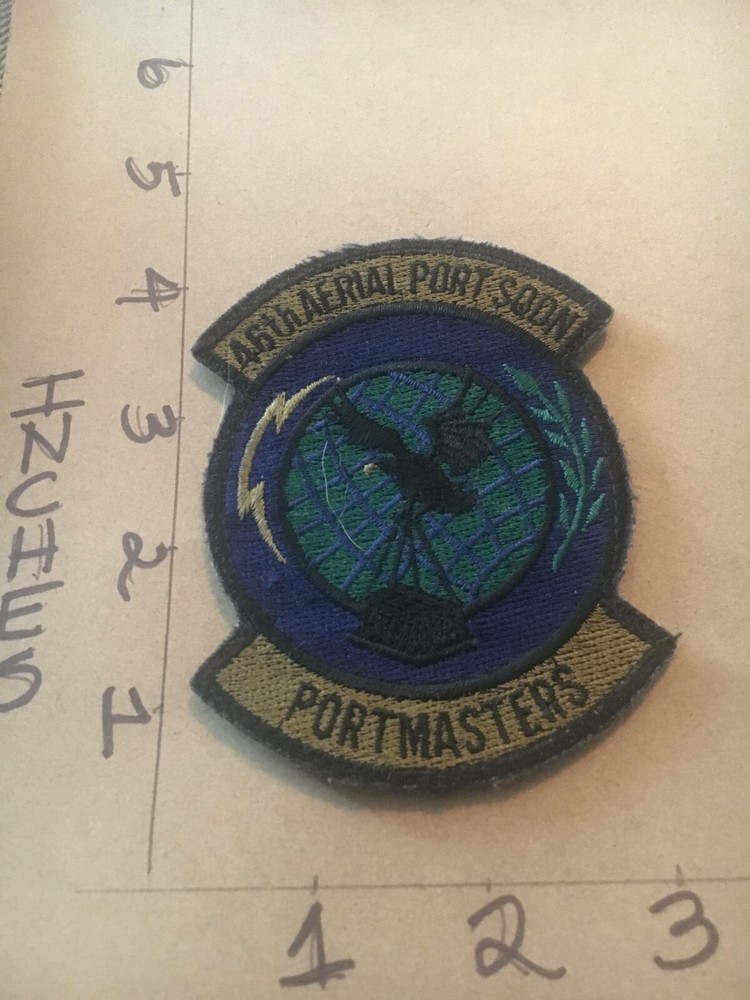USAF 46th Aerial Port Squadron subdued patch 5/30/25 with hook & loop back