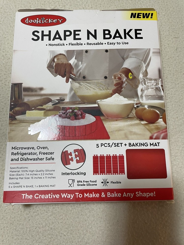 DOOHICKEY SHAPE 'N' BAKE (INCLUDES 5 PC SET and BAKING MAT) - Brand New!!