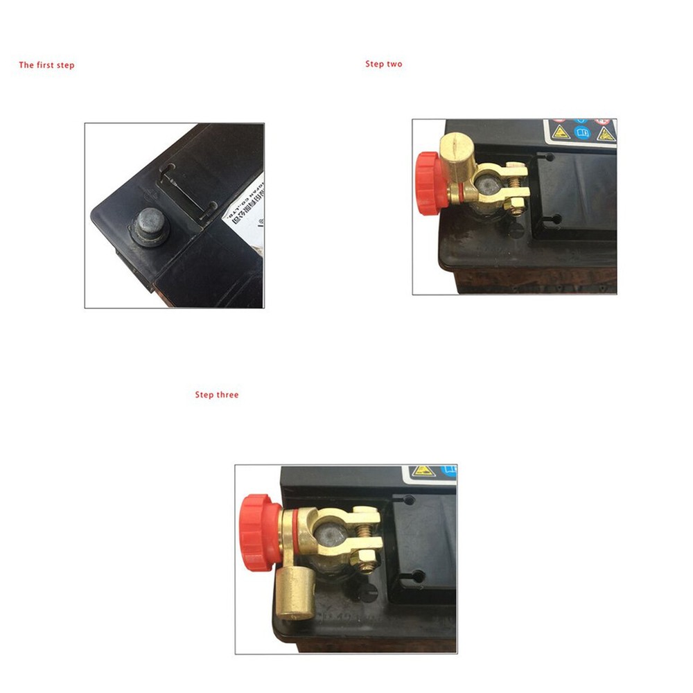 2PCS Car Battery Switch Quick Cut-off Disconnect Master Link Terminal Kill Shut