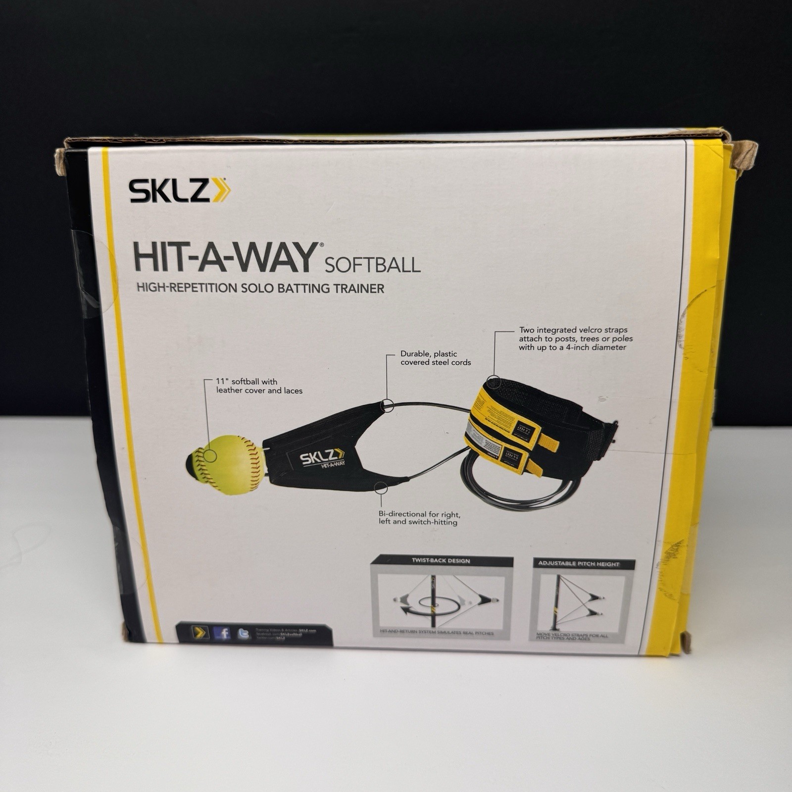 SKLZ Hit-A-Way Softball Baseball Batting Swing Trainer Batting Hitting Aid NIB