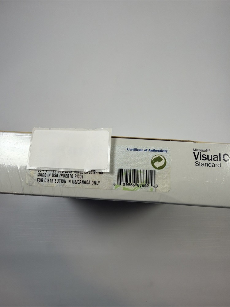 Microsoft Visual C++ .NET Standard 2002 W/ Key