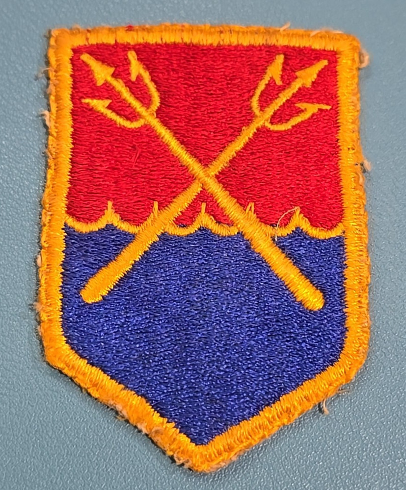 US Army Eastern Defense Command Patch-Cut Edge-Snow Back--Vintage WW-II*