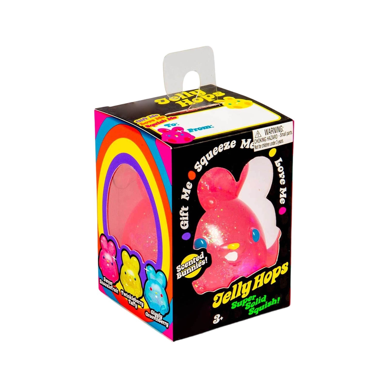 NeeDoh Jelly Hops Scented Bunnies Twinkleberry Taffy Easter- Pink Blue Yellow x3