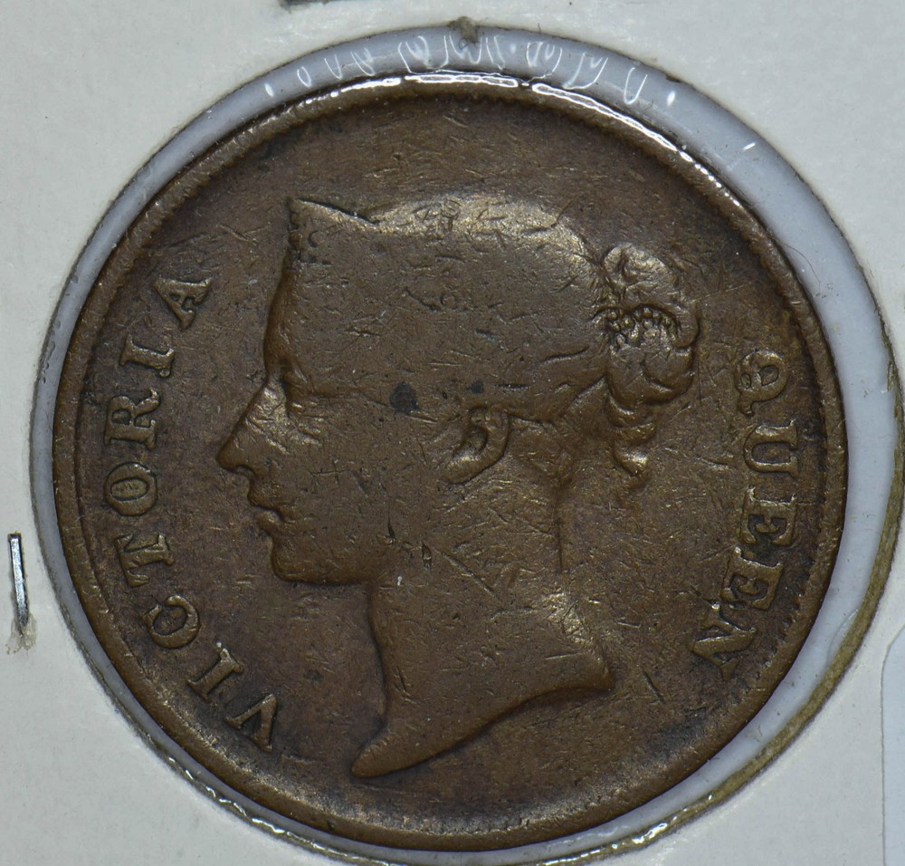 Straits Settlements 1862 Queen Victoria Cent 291120 combine shipping
