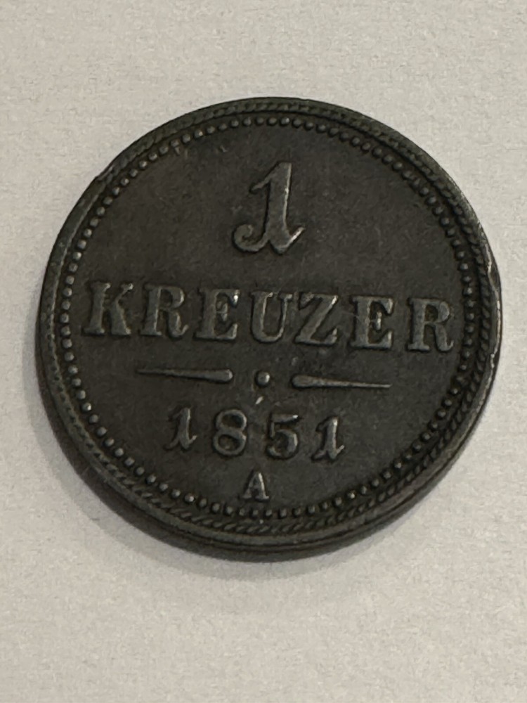 Austria 1 Kreuzer 1851