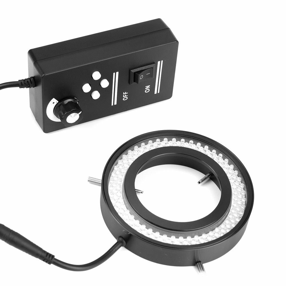 144 LED Ring Light Four Zones Adjustable Stereo Microscope Source Illuminator