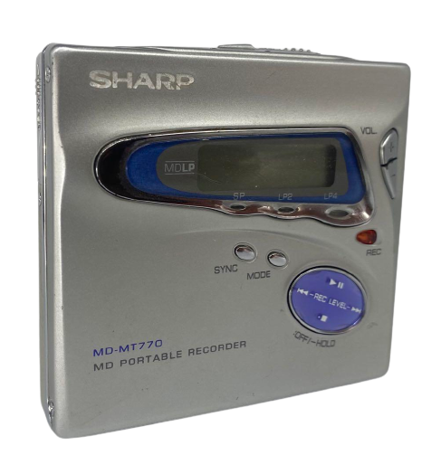 Sharp MD-MT770 Silver minidisc MD walkman player recorder Good