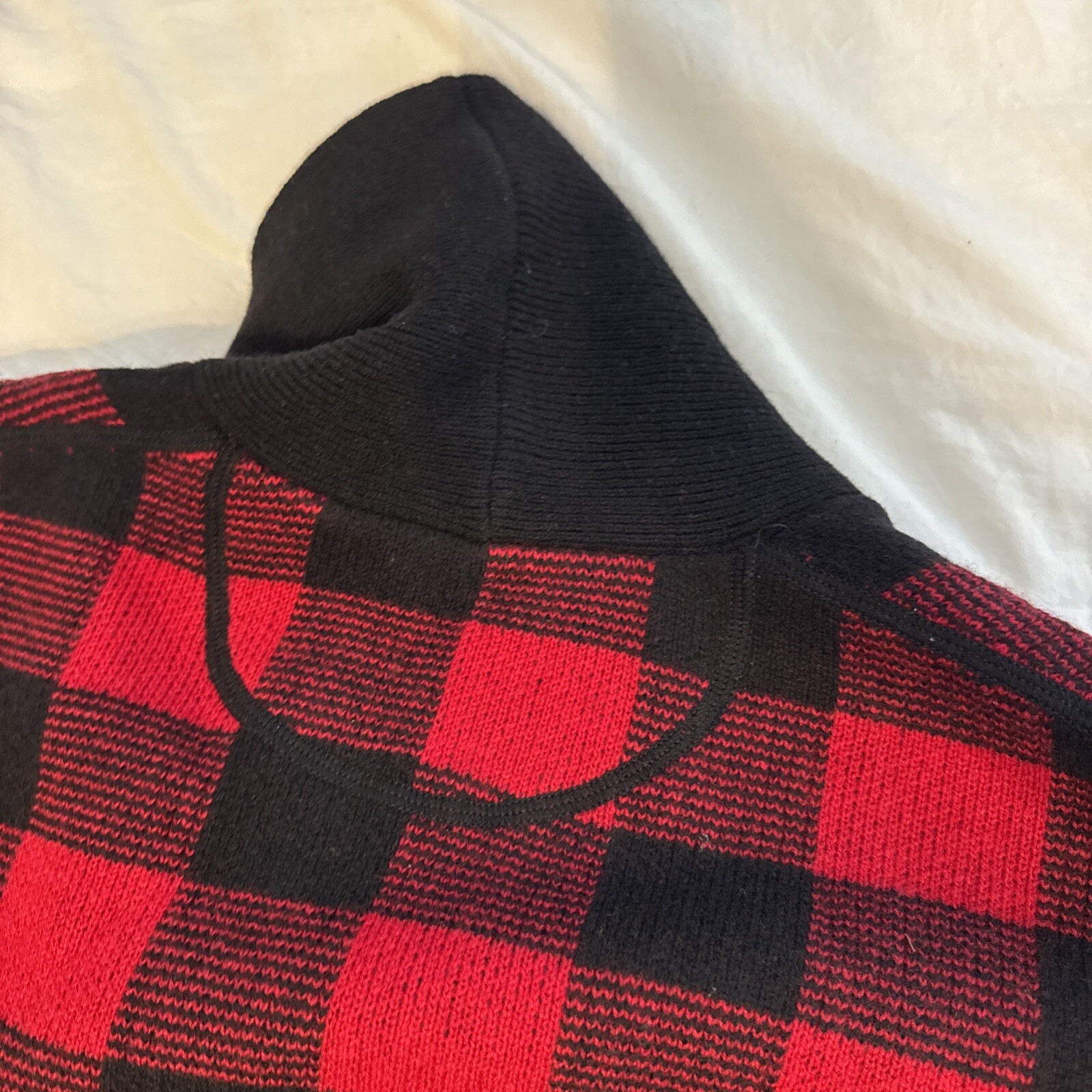 Polo Ralph Lauren Wool Buffalo Plaid Shawl Cardigan Sweater Men’s Large NWT $298