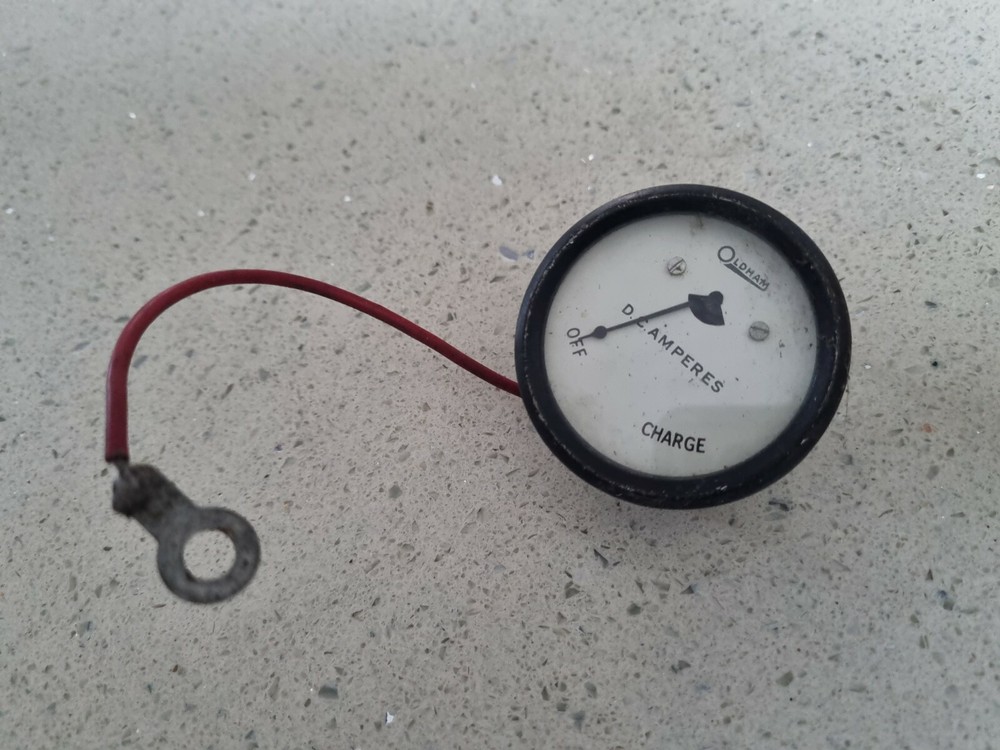 Vintage Oldham Amperes Meter