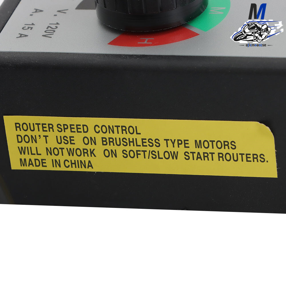 Variable Speed Controller For Router Fan Electric Motor Rheostat 120V Adjuster