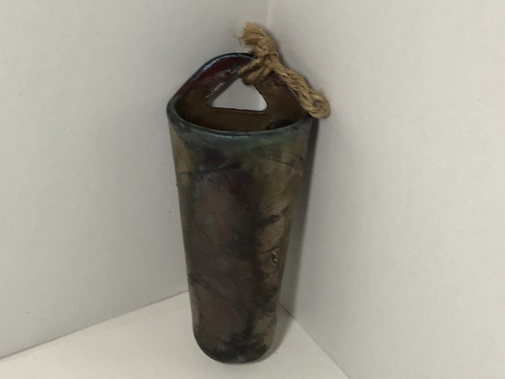 rare Benjamin Buchenot wall vase 7 In