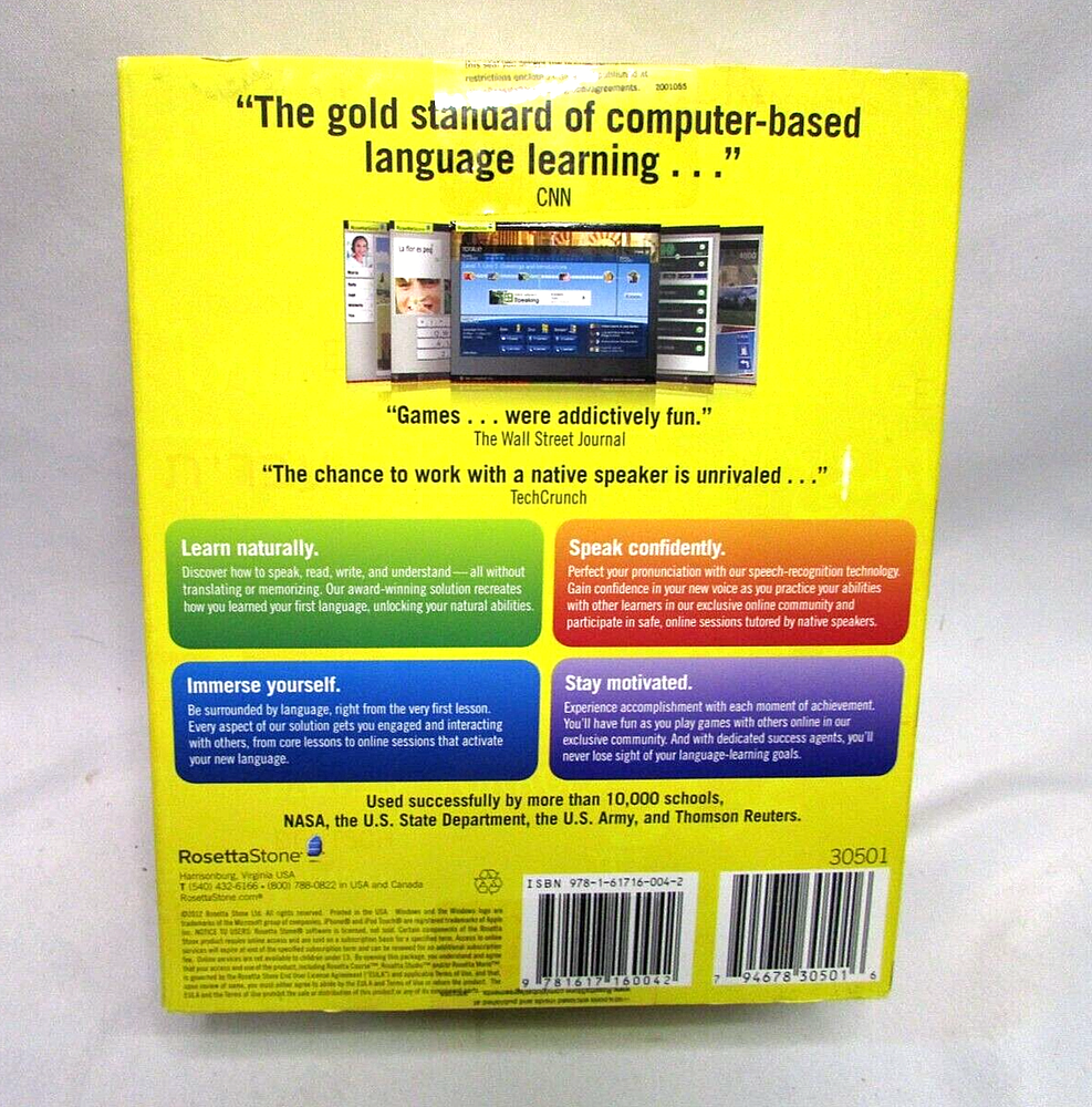 Rosetta Stone German Level 1 Version 4 for Windows, Mac - New