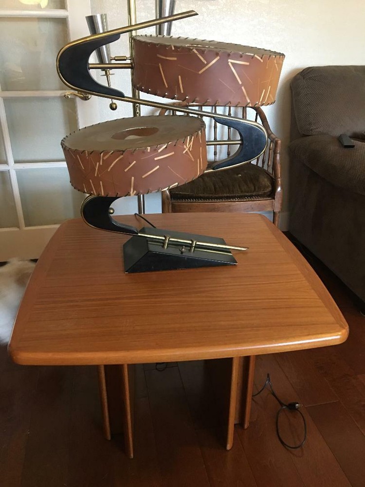 Danish Modern Mid Century Laurits Larsen Coffee Table End Table