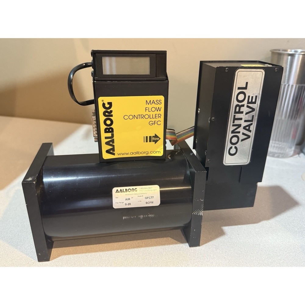 AALBORG Air Mass Flow Controller Meter Flow Range 0-20 Model GFC77 SCFM