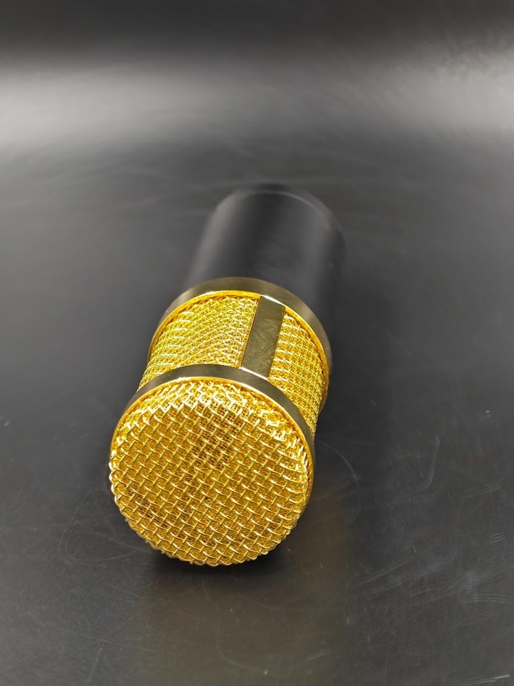 BM-800 Condenser Microphone Black/Gold Used Working