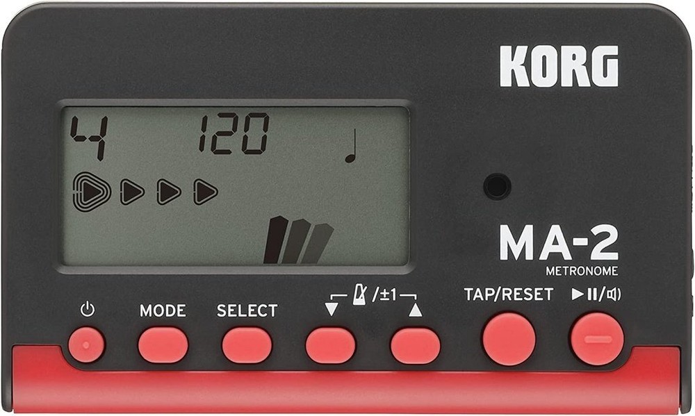 Korg MA-2 Metronome, Black/Red