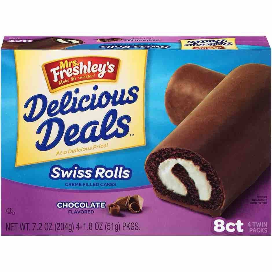 Mrs. Freshley's Swiss Rolls | 40 Count