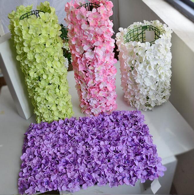 10x Plastic Flower Wall Panel 40 x 60cm