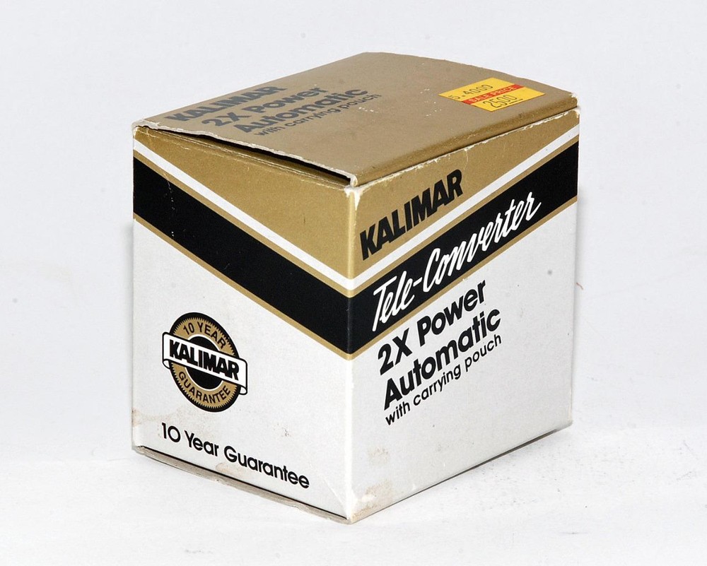 Minolta Mount 2X Power Automatic Teleconverter by Kalimar. NEW.
