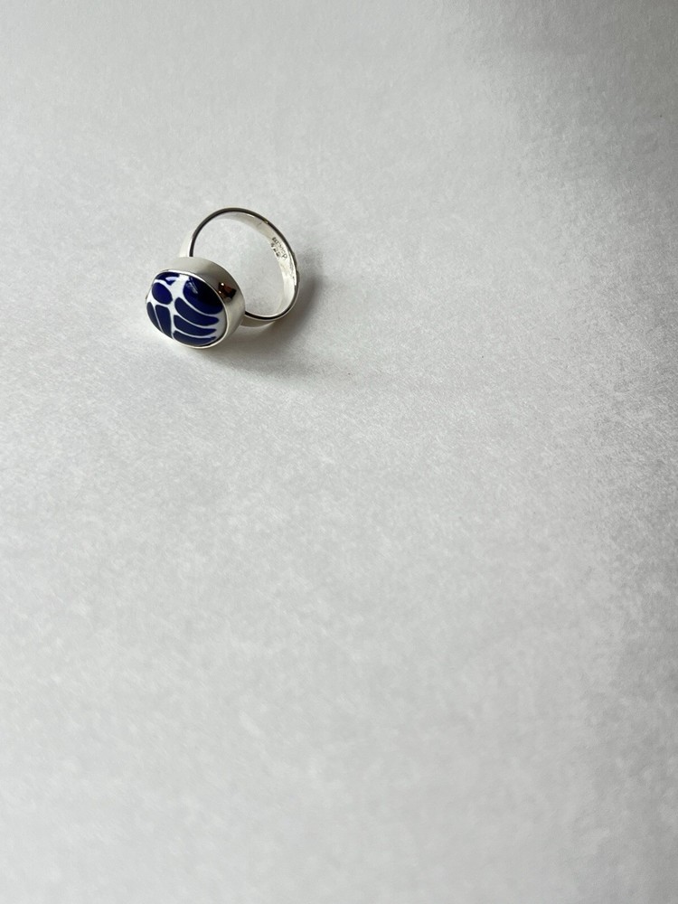 Talavera Design Ring 925 Sterling Silver Artisan Handmade