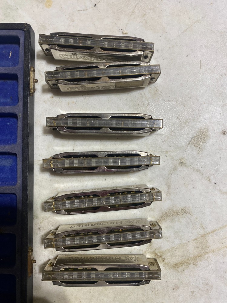 Kay Chicago Blues Harmonica 7 pc Set In Case