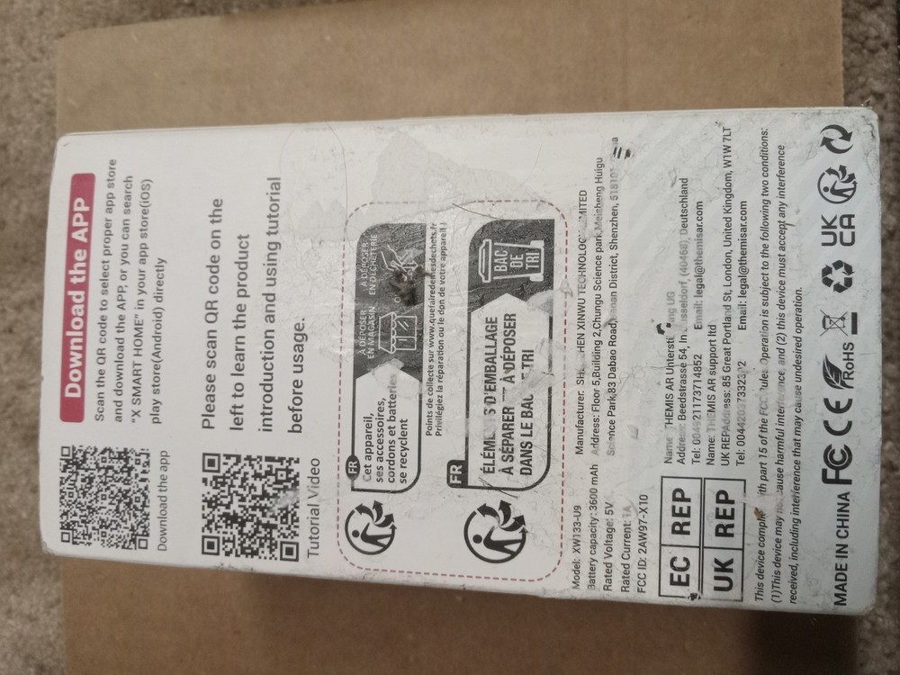 X9 Visualizable Smart Doorbell With Camera white Finish