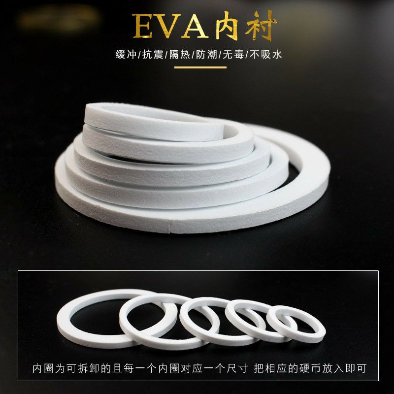 Storage Box / Protective Folder / Display Case with 24 Adjustable Coin Capsules