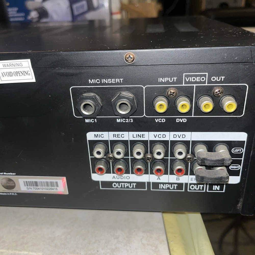 Audio2000s AKJ7004 PRO Mixer Amplifier 16-Bit Digital Key Control Echo Tested ✅