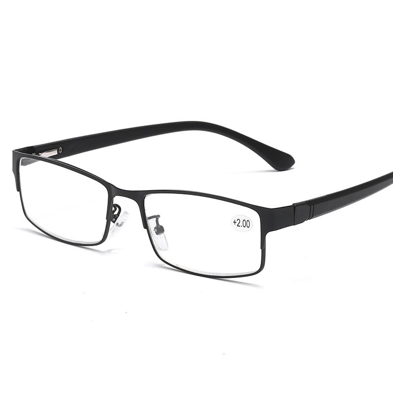 Mens Business Reading Glasses Frames Titanium Alloy Hyperopia Presbyopia 2024