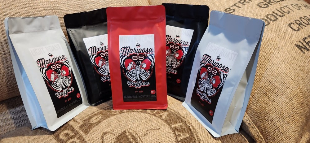 Fresh Roasted Coffee, Honduras Montecillos. Medium Roast, whole bean