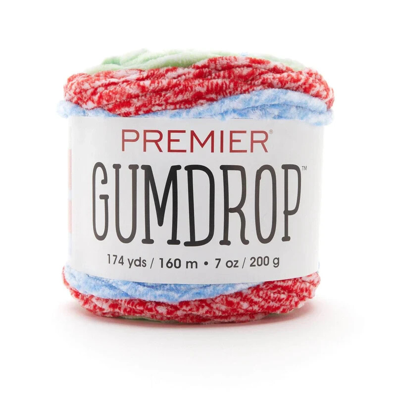 Premier Gumdrop Chenille Yarn 3 Pack "Primary"