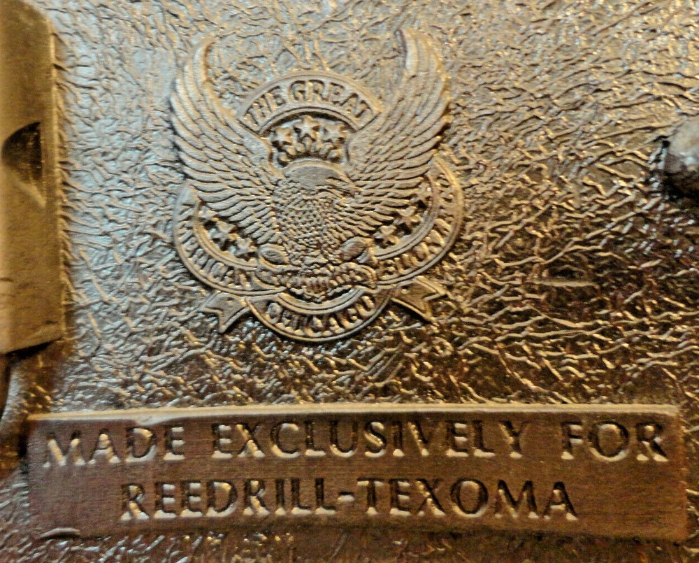 Reedrill-Texoma Belt Buckle Solid Brass Mining Exclusive Construction Equipment