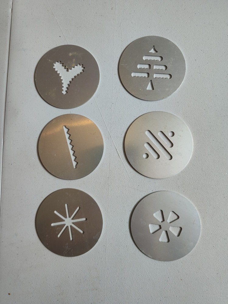 Proctor-Silex Super Shooter Plus Cookie Press 6 Discs Replacement Parts