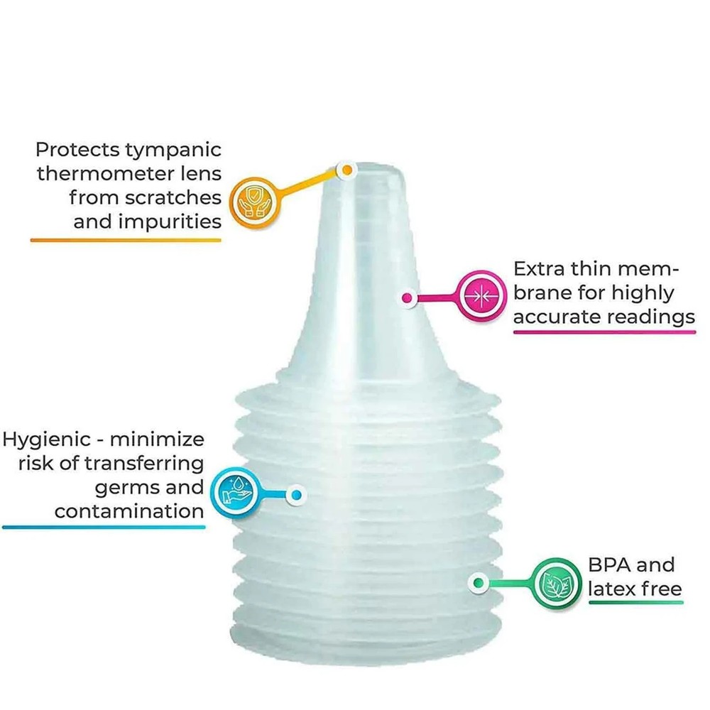 Ear Thermometer Probe Covers 300-Pack – Disposable Fits All Braun Models