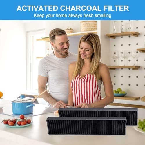 Microwave Charcoal Filter Replacement - Compatible with LG GE Kenmore (4 Pack)
