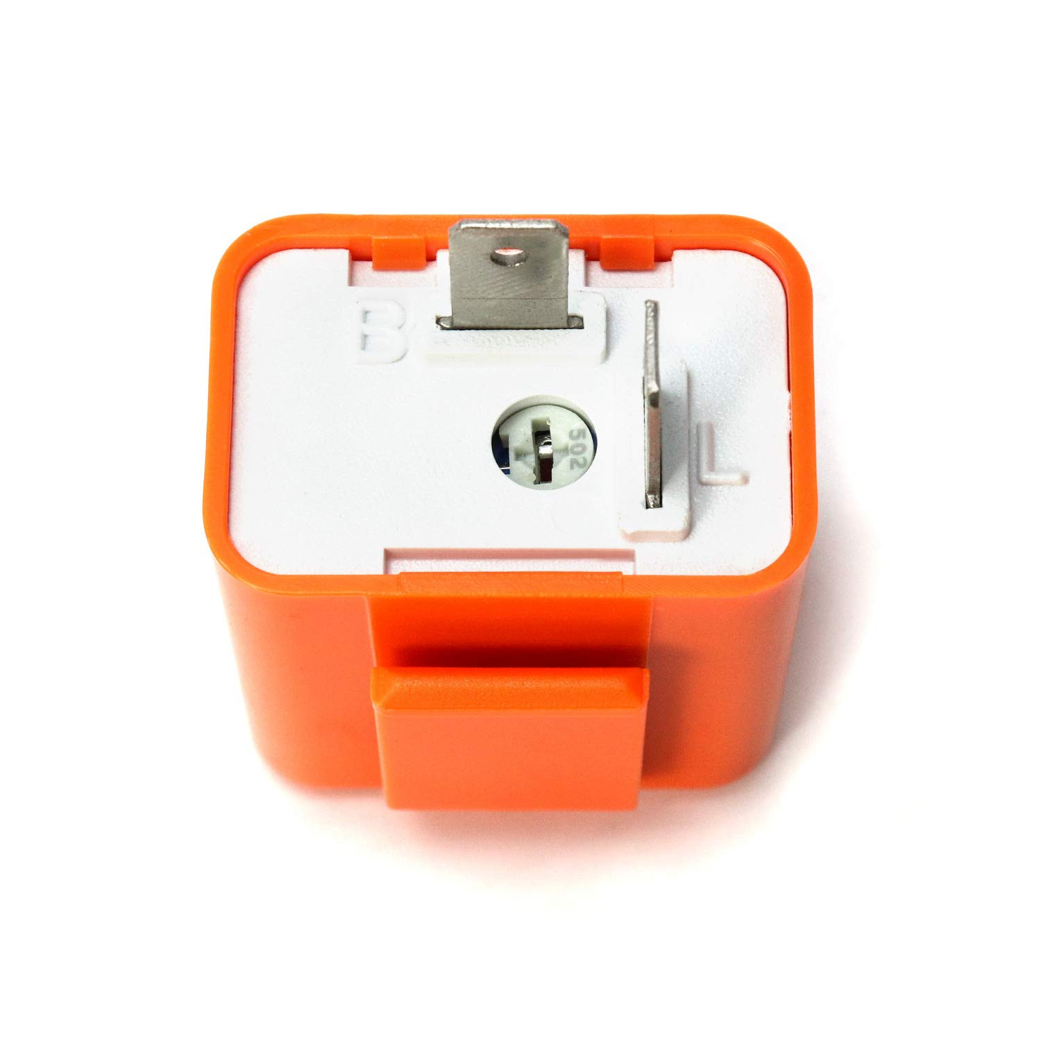 2Pcs 2-Pin Electronic Turn Signal Flasher Relay Fix Motorcycle Turn Signal Hyper