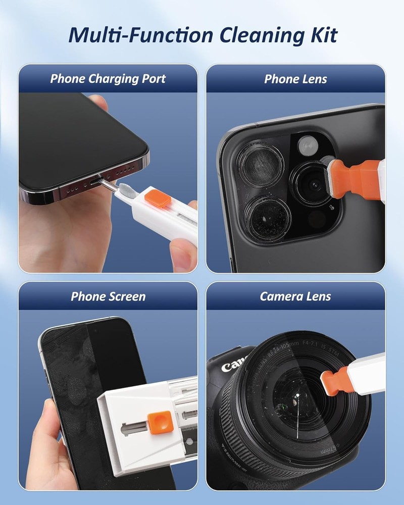 Professional Keyboard Cleaner Laptop Cleaning Kit– Multi-Device White