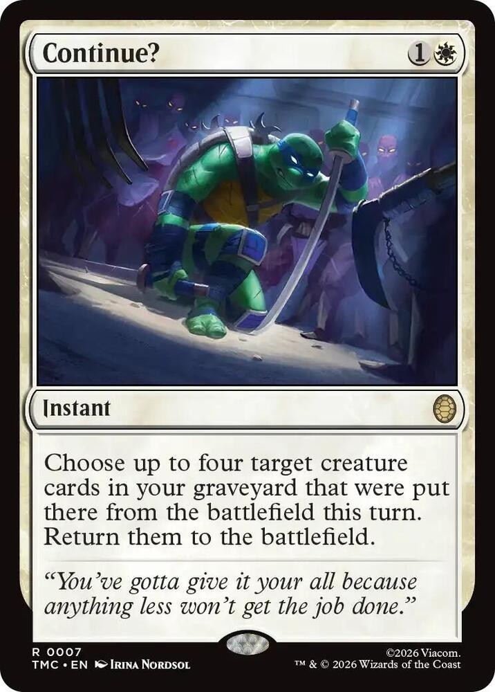 Continue? - TMC 0007 NM - MTG Magic