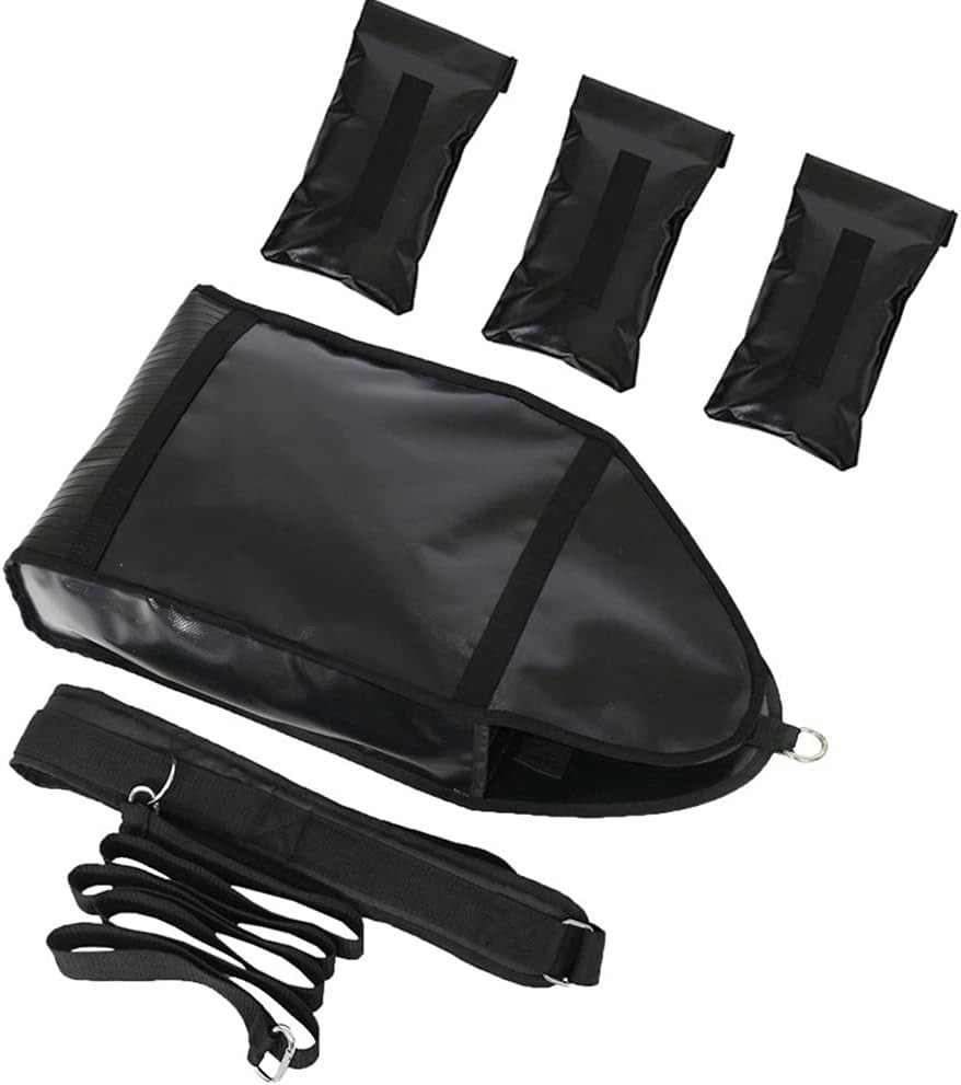 Running Weight Bag Speed Training Sandbag Adjustable Medium, Black