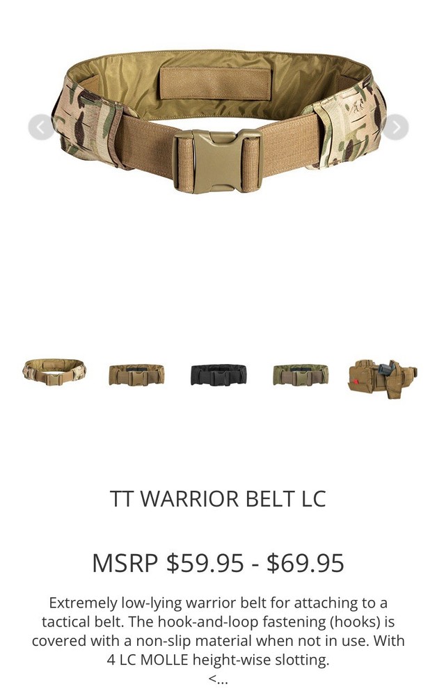 Tasmanian Tiger Warrior Belt Multicam (Small)