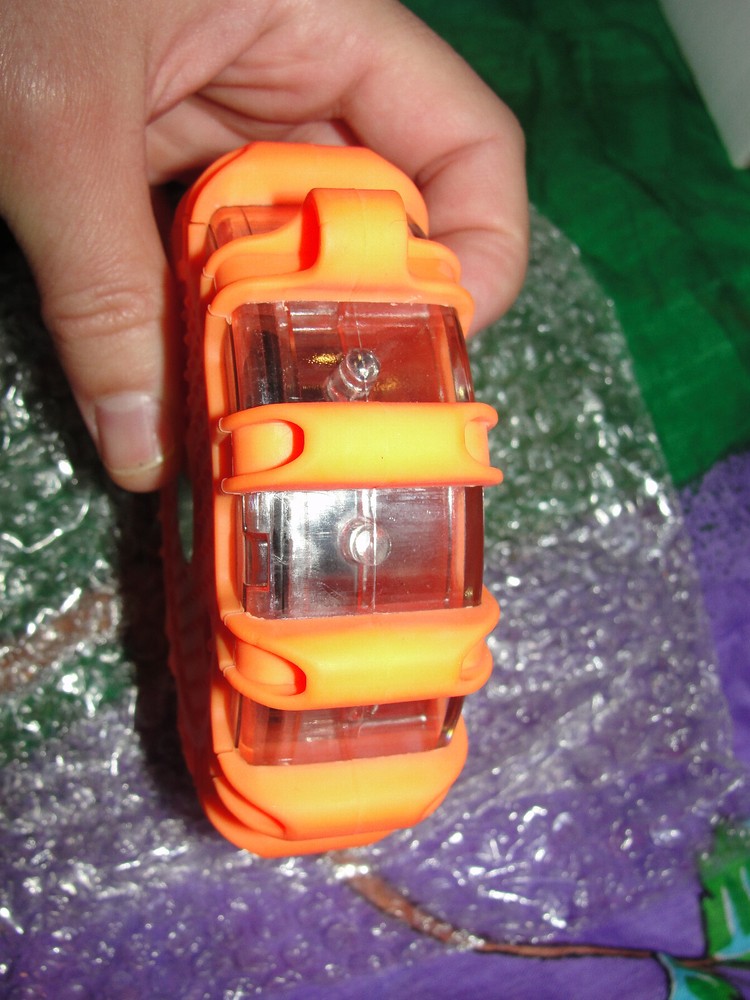 LED ROAD FLARE STROBE MAGNETIC BASE (ORANGE)