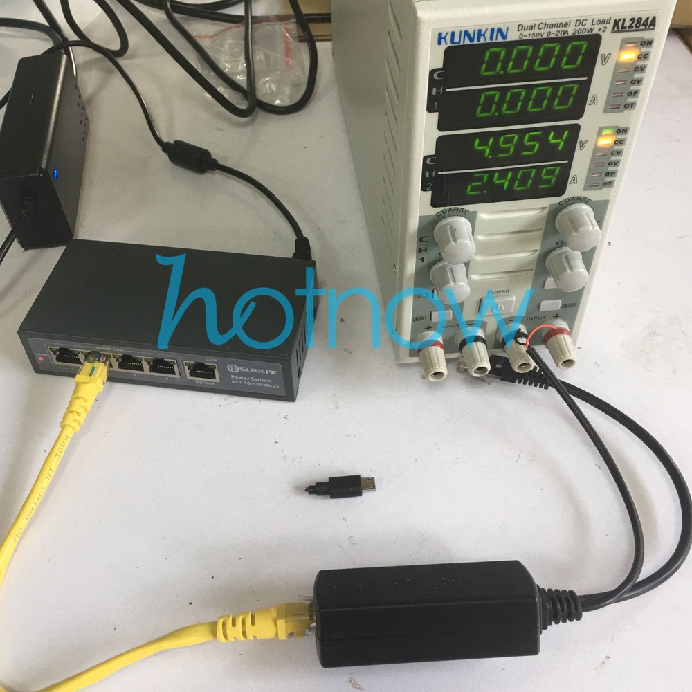 4pcs Gigabit Active PoE Splitter 5V Micro USB Raspberry Pi 3B Plus Jetson Nano