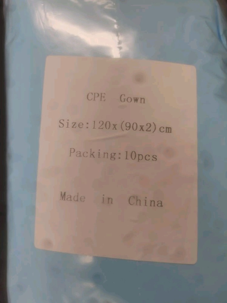 20 CPE Disposable Isolation Gowns