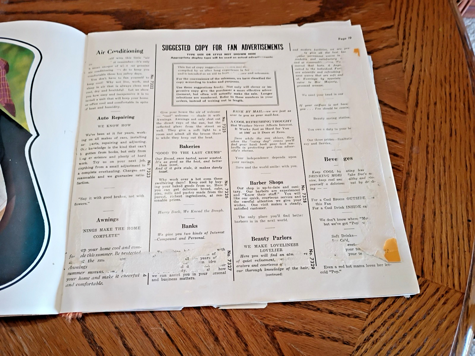 Vintage 1942 Paper Advertising Fans Catalog