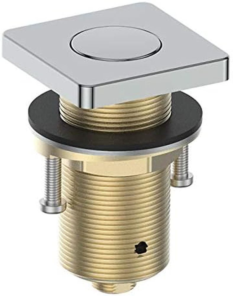 ALL Brass Air Switch Button for Sink Top Counter Top Garbage Disposal Part (Squa