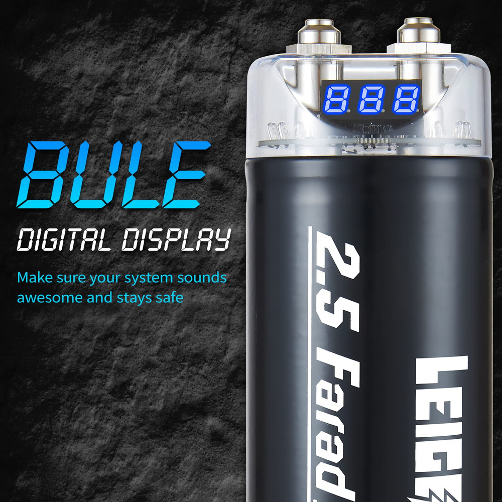 2.5 Farad Digital Power Capacitor for Car Audio System, Performance Car Audio Ca