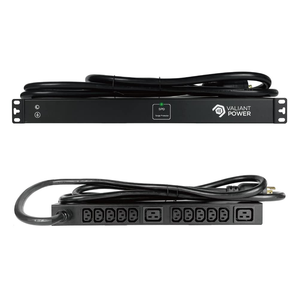 12-Outlet Rack Mount PDU with C13 & C19 Power Distribution Units