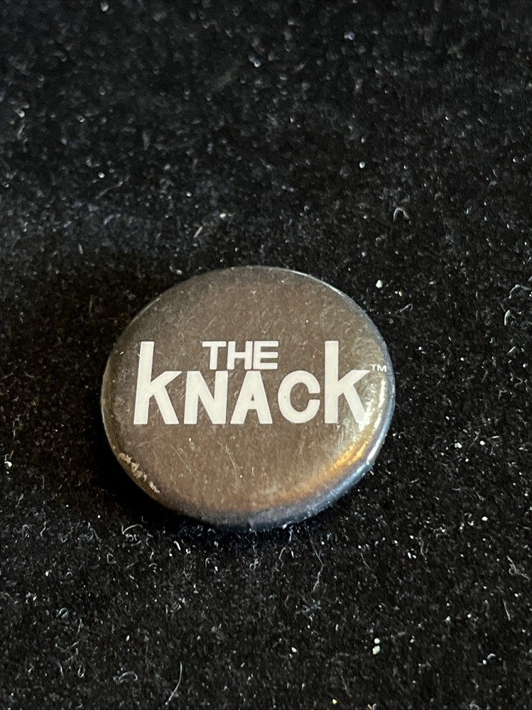 The Knack Button Pin Back Button Small Black And White